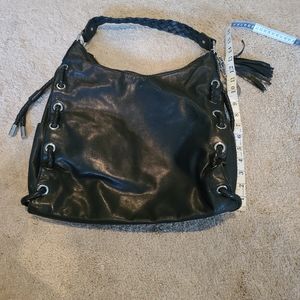 Black leather Michael Kors Shoulder Bag